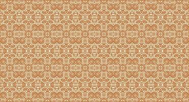 Seamless pattern featuring an ornate, repeating geometric design vector