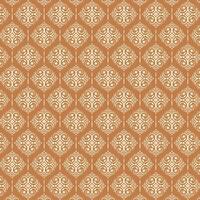 Seamless pattern featuring an ornate, repeating geometric design in cream and brown vector