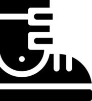 Rounded Filled Boot Icon vector