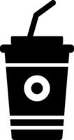 Rounded Filled Soft Drink Icon vector