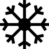 Rounded Filled Snowflake Icon vector