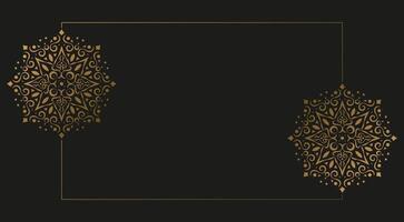 Elegant Mandala Background with Space for Text vector