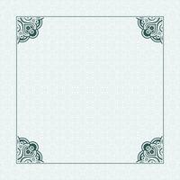 Elegant Ornament Frame with Seamless Pattern vector