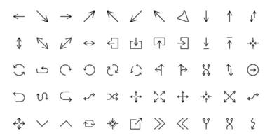 Modern Circle and Arrow Icon offer set for Dynamic Designs. Featuring Directional Arrows and Circular Elements to Enhance Your Projects with Flow and Movement. vector