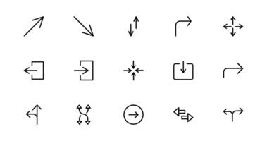 Modern Circle and Arrow Icons Professional for Dynamic Designs. Featuring Directional Arrows and Circular Elements to Enhance Your Projects with Flow and Movement. vector