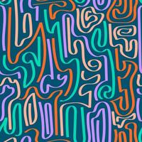 A colorful abstract pattern with lines and shapes vector