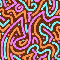 A colorful pattern with a lot of different shapes vector