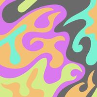 Abstract Colorful Swirls and Shapes Design vector