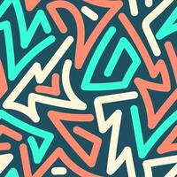 A colorful pattern with geometric shapes vector