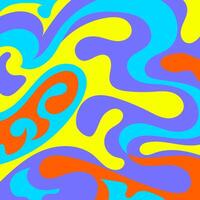 Colorful Swirls A Psychedelic Abstract Art Design Background vector