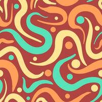 A colorful abstract pattern with swirls and lines vector