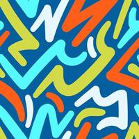 Background Abstract Scribbles in Bold Colors for a Fun and Dynamic Design vector