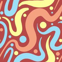 Background Abstract Swirls in Retro Style vector
