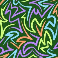 Background Abstract Neon Lines in Retro Style vector