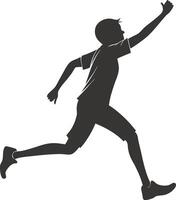 Minimal Stick Figure Running Artwork vector