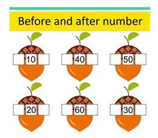MATH GAME ACORN vector