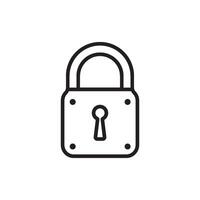 padlock element icon element vector
