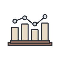 analyze icons isolated on White Background. Flat style design vector