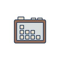 board game icons colours style vector