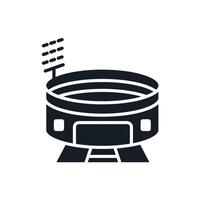 stadium icons isolated vector