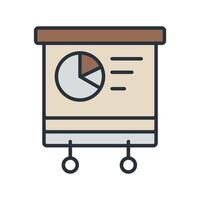 presentation icons colours style vector