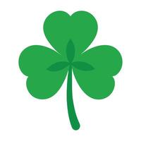 A Green Shamrock Isolated on a White Background Illustration vector