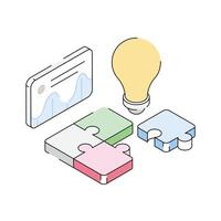 Catch a sight of this amazing isometric icon showing business solution vector