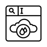 Get this unique icon of weather search in trendy style,. vector