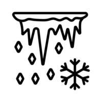 Icicles forming under a surface, representing cold and freezing weather.,. vector