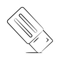 Get your hands on eraser icon designed in doodle style vector