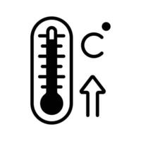 A thermometer showing rising temperature, indicating warm weather,..,, vector