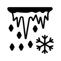 Icicles forming under a surface, representing cold and freezing weather.,..,, vector