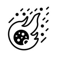 Glowing meteor entering the atmosphere, symbolizing celestial events,..,, vector