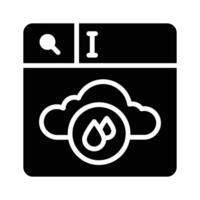 Get this unique icon of weather search in trendy style,.. vector