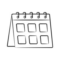 Look at this amazing hand drawn icon of school timetable calendar vector