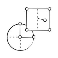 Have a look at this hand drawn icon of geometry shapes vector
