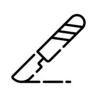 Easy to use outline style icon of surgical scalpel vector