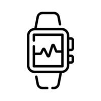 Get this amazing outline icon of health tracker device vector