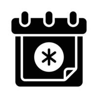 A modern glyph style icon of showing medical appointment vector
