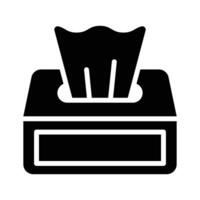 Get your hands on this tissue box glyph icon vector