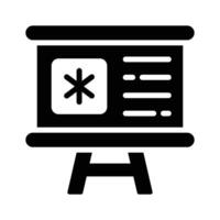 Ready to use glyph icon of medical presentation board vector
