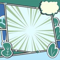 eco friendly elements such as leaves, the Earth, clouds, and a lightning bolt vector