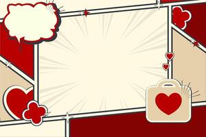 a medical card background with a heart and a medical bag, World heart day, a red and white background with a medical theme, template for World Red Cross Day season with comic pop art style design set vector