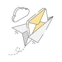 Have a look at this isometric send email icon vector