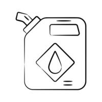 Ready to use hand drawn icon showing oil can vector