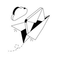 Have a look at this isometric send email icon. vector