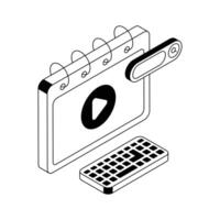 Check out this isometric icon of marketing. vector