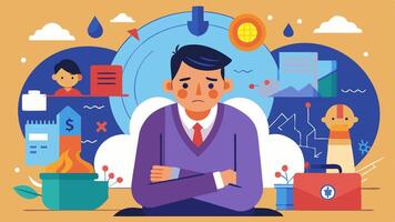 These descriptions can be visualized in a variety of styles emphasizing emotions associated with unemployment and job insecurity.. vector