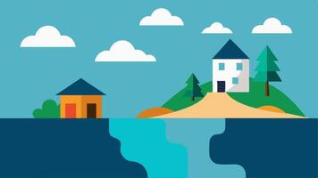 These descriptions can be used as a guide for creating s that effectively depict the consequences of rising sea levels and coastal erosion in an engaging and. vector