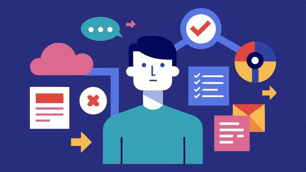 estos descripciones lata servir como un Fundación para creando impactante s ese comunicar el dinámica de desinformación y sus efectos en público percepción.. vector